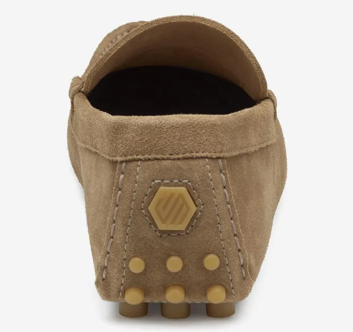 Johnston and Murphy Athens Penny Taupe Suede Men SlipOns Johnston and Murphy Athens Penny Taupe Suede Men SlipOns
