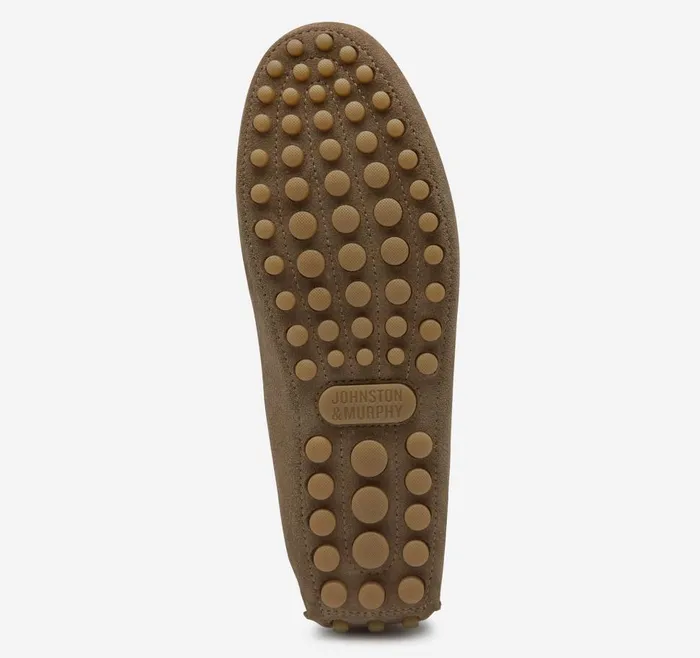 Johnston and Murphy Athens Penny Taupe Suede Men SlipOns Johnston and Murphy Athens Penny Taupe Suede Men SlipOns