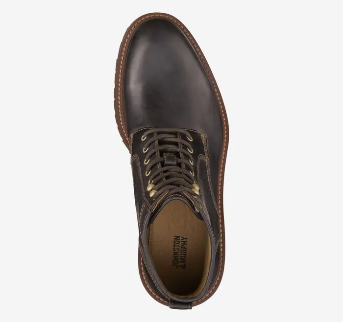 Johnston and Murphy Barrett Plain Toe Boot Dark Brown Full Grain Men Boots Johnston and Murphy Barrett Plain Toe Boot Dark Brown Full Grain Men Boots