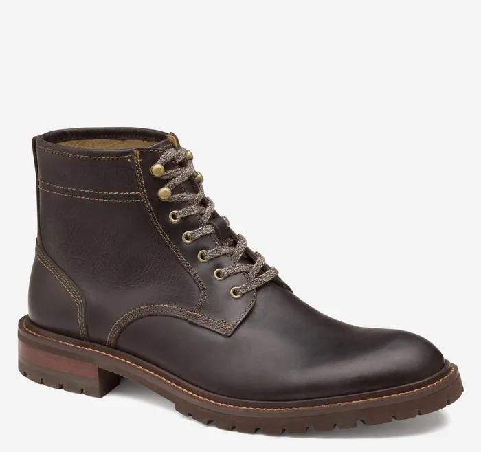 Johnston and Murphy Barrett Plain Toe Boot Dark Brown Full Grain Men Boots Johnston and Murphy Barrett Plain Toe Boot Dark Brown Full Grain Men Boots