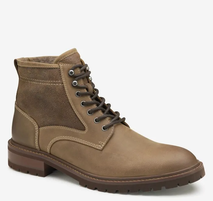 Johnston and Murphy Barrett Plain Toe Shearling Boot Brown Oiled Full Grainshearling Men Boots Johnston and Murphy Barrett Plain Toe Shearling Boot Brown Oiled Full Grainshearling Men Boots
