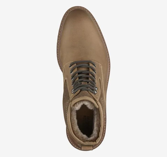 Johnston and Murphy Barrett Plain Toe Shearling Boot Brown Oiled Full Grainshearling Men Boots Johnston and Murphy Barrett Plain Toe Shearling Boot Brown Oiled Full Grainshearling Men Boots
