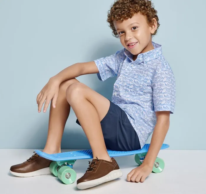 Johnston and Murphy Boys ShortSleeve Printed Shirt Whiteblue Shadow Shark Boys Shirts Johnston and Murphy Boys ShortSleeve Printed Shirt Whiteblue Shadow Shark Boys Shirts