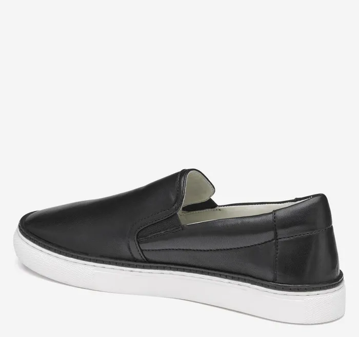 Johnston and Murphy Callie DoubleGore SlipOn Black Glove Leather Women Mules and Loafers Johnston and Murphy Callie DoubleGore SlipOn Black Glove Leather Women Mules and Loafers