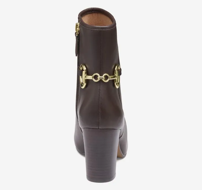 Johnston and Murphy Charlotte Bit Bootie Brown Glove Leather Women Boots and Booties Johnston and Murphy Charlotte Bit Bootie Brown Glove Leather Women Boots and Booties
