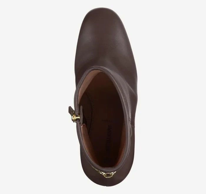 Johnston and Murphy Charlotte Bit Bootie Brown Glove Leather Women Boots and Booties Johnston and Murphy Charlotte Bit Bootie Brown Glove Leather Women Boots and Booties