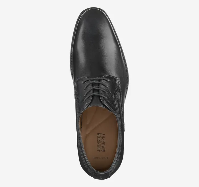 Johnston and Murphy Danridge Plain Toe Black Full Grain Men LaceUps Johnston and Murphy Danridge Plain Toe Black Full Grain Men LaceUps