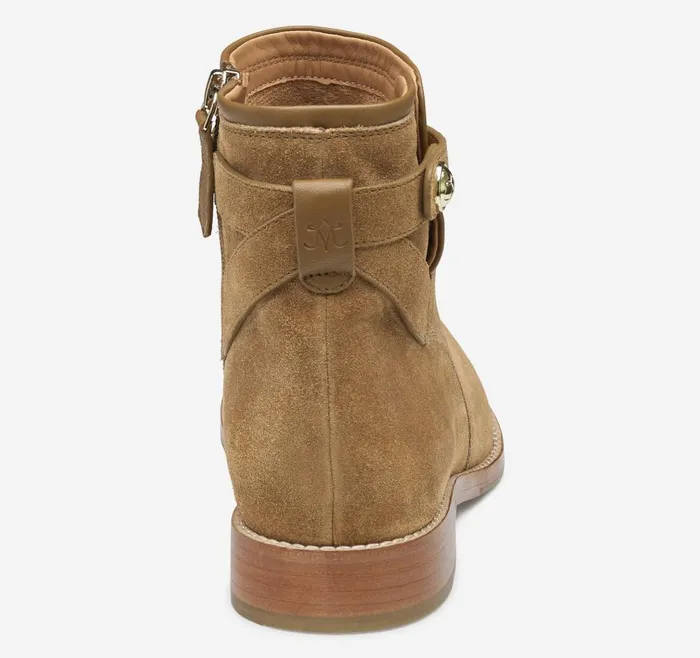 Johnston and Murphy Darby Snap Bootie Chesnut Suede Women Boots and Booties