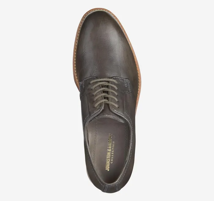 Johnston and Murphy Dudley Plain Toe Dark Gray Dipdyed Calfskin Men Dress Classics Johnston and Murphy Dudley Plain Toe Dark Gray Dipdyed Calfskin Men Dress Classics