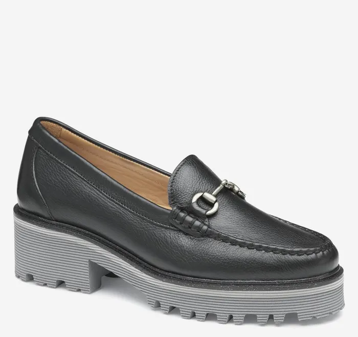 Johnston and Murphy Emmalynn Bit Loafer Black Calfskin Women Mules and Loafers Johnston and Murphy Emmalynn Bit Loafer Black Calfskin Women Mules and Loafers