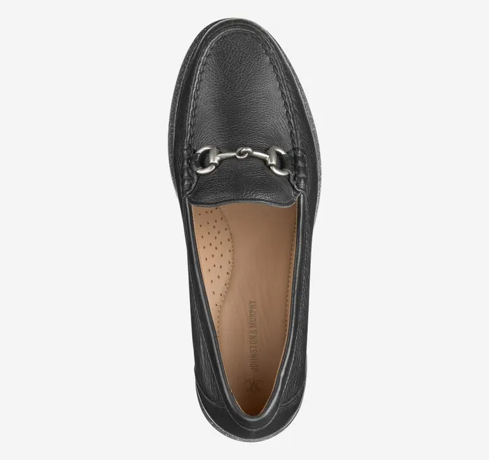 Johnston and Murphy Emmalynn Bit Loafer Black Calfskin Women Mules and Loafers Johnston and Murphy Emmalynn Bit Loafer Black Calfskin Women Mules and Loafers