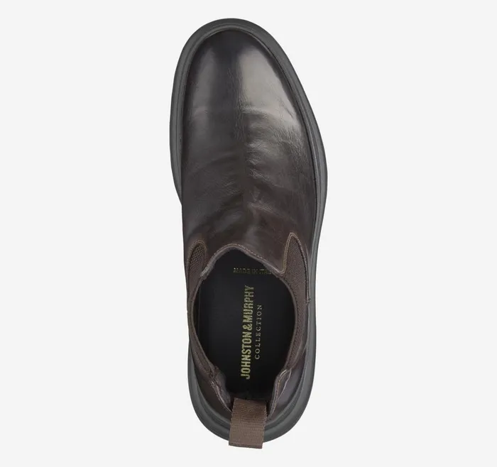 Johnston and Murphy Everson Chelsea Boot Dark Brown Italian Calfskin Men Boots Johnston and Murphy Everson Chelsea Boot Dark Brown Italian Calfskin Men Boots