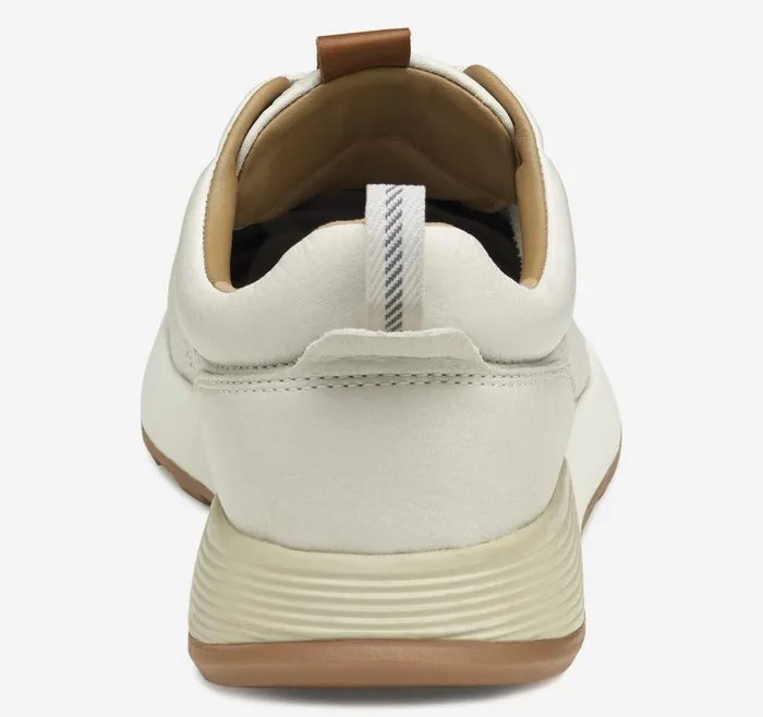 Johnston and Murphy Kinnon Perfed Jogger White Full Grain Men SlipOns Johnston and Murphy Kinnon Perfed Jogger White Full Grain Men SlipOns