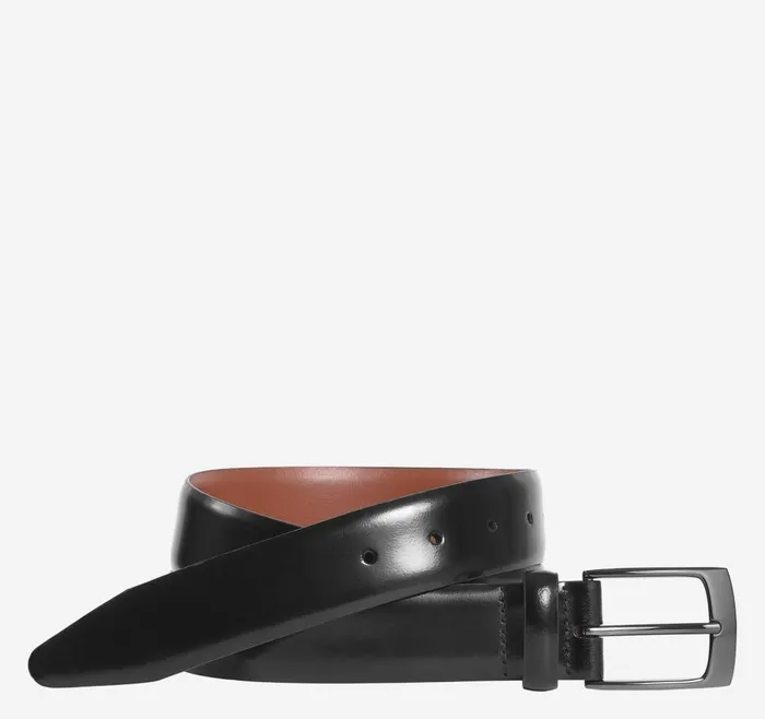 Johnston and Murphy Leather Belt Black Men Belts