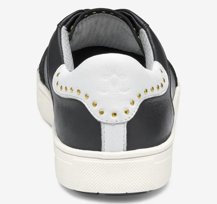 Johnston and Murphy Madison Studded Hybrid Black Calfskin Women Sneakers Johnston and Murphy Madison Studded Hybrid Black Calfskin Women Sneakers