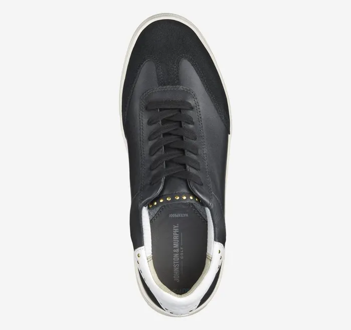 Johnston and Murphy Madison Studded Hybrid Black Calfskin Women Sneakers Johnston and Murphy Madison Studded Hybrid Black Calfskin Women Sneakers