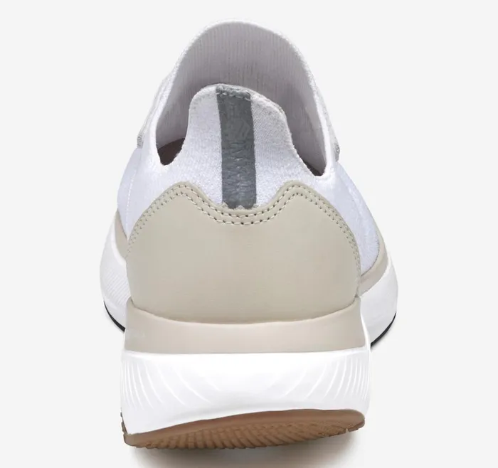 Johnston and Murphy Miles Knit LaceUp White Knit Men Sneakers Johnston and Murphy Miles Knit LaceUp White Knit Men Sneakers