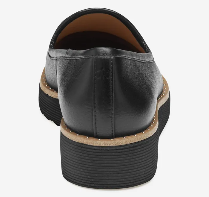 Johnston and Murphy Mitzi Venetian Black Calfskin Women Mules and Loafers Johnston and Murphy Mitzi Venetian Black Calfskin Women Mules and Loafers
