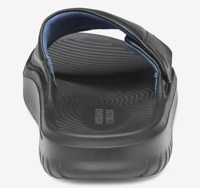 Johnston and Murphy Oasis Slide Black Full Grain Men Sandals Johnston and Murphy Oasis Slide Black Full Grain Men Sandals