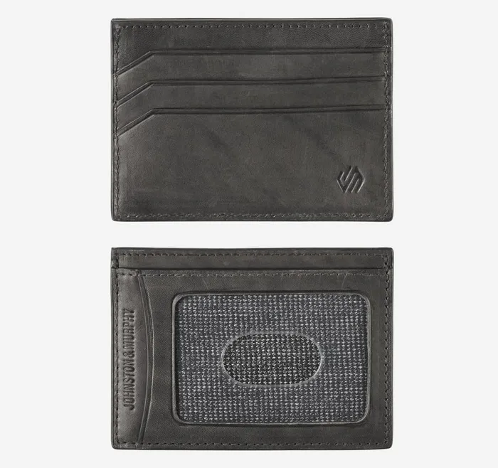 Johnston and Murphy Rhodes Weekender Case Black Full Grain Men Wallets