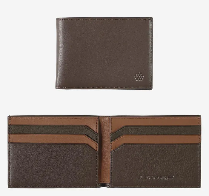 Johnston and Murphy Richmond Billfold Wallet Brown Multi Nappa Men Wallets