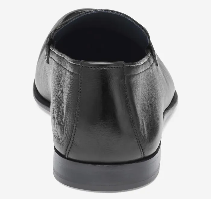 Johnston and Murphy Taylor Penny Black Italian Calfskin Men SlipOns Johnston and Murphy Taylor Penny Black Italian Calfskin Men SlipOns