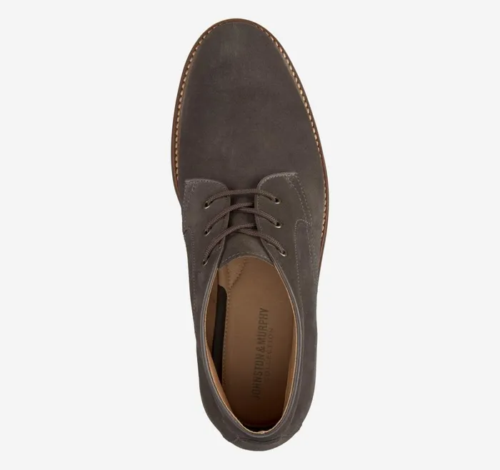 Johnston and Murphy Welch Chukka Boot Gray English Suede Men Boots
