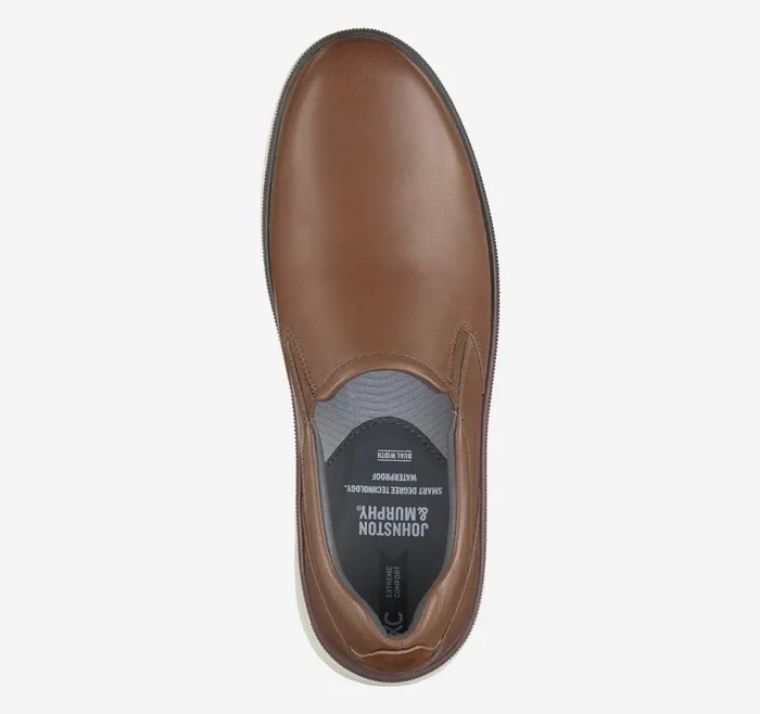 Johnston and Murphy XC4 Foust SlipOn Mahogany Tumbled Full Grain Men SlipOns Johnston and Murphy XC4 Foust SlipOn Mahogany Tumbled Full Grain Men SlipOns