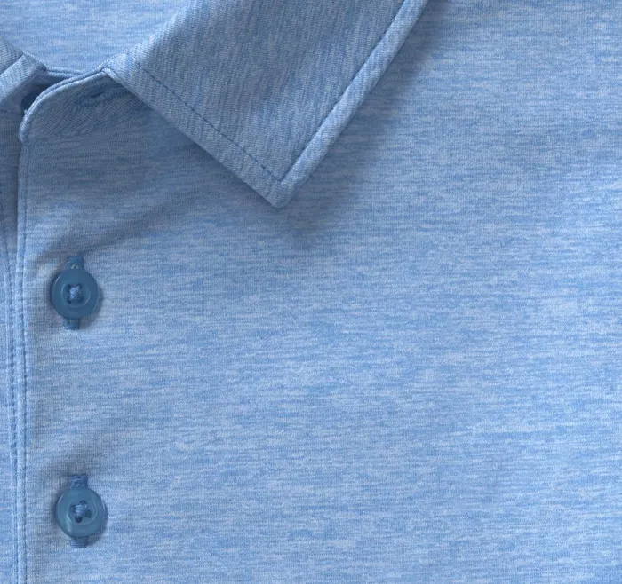 Johnston and Murphy XC4 Performance Polo Blue Men Polos and Tees