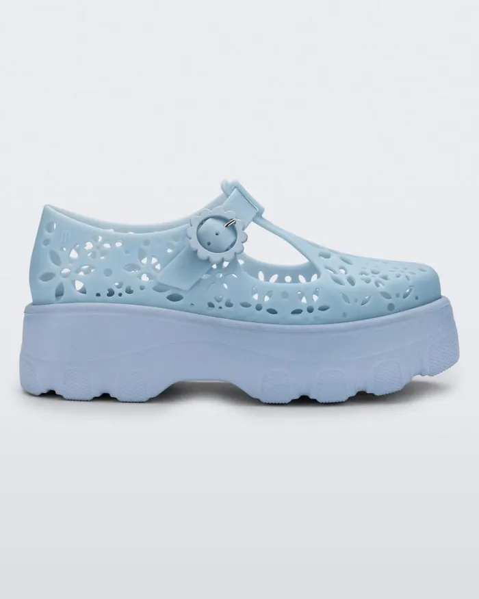 Kick Off Lace Blue Women Melissa Platforms