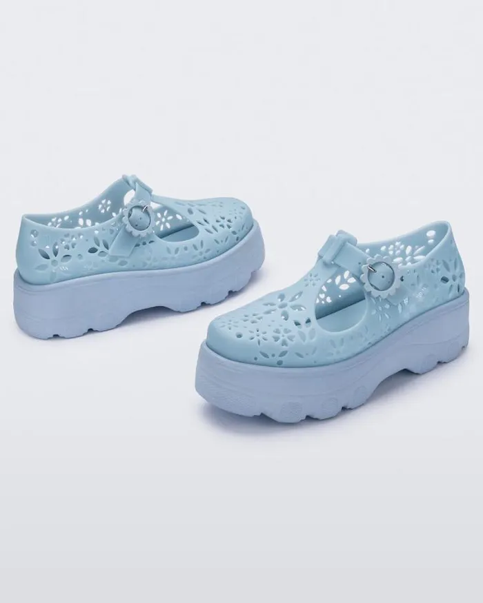 Kick Off Lace Blue Women Melissa Platforms