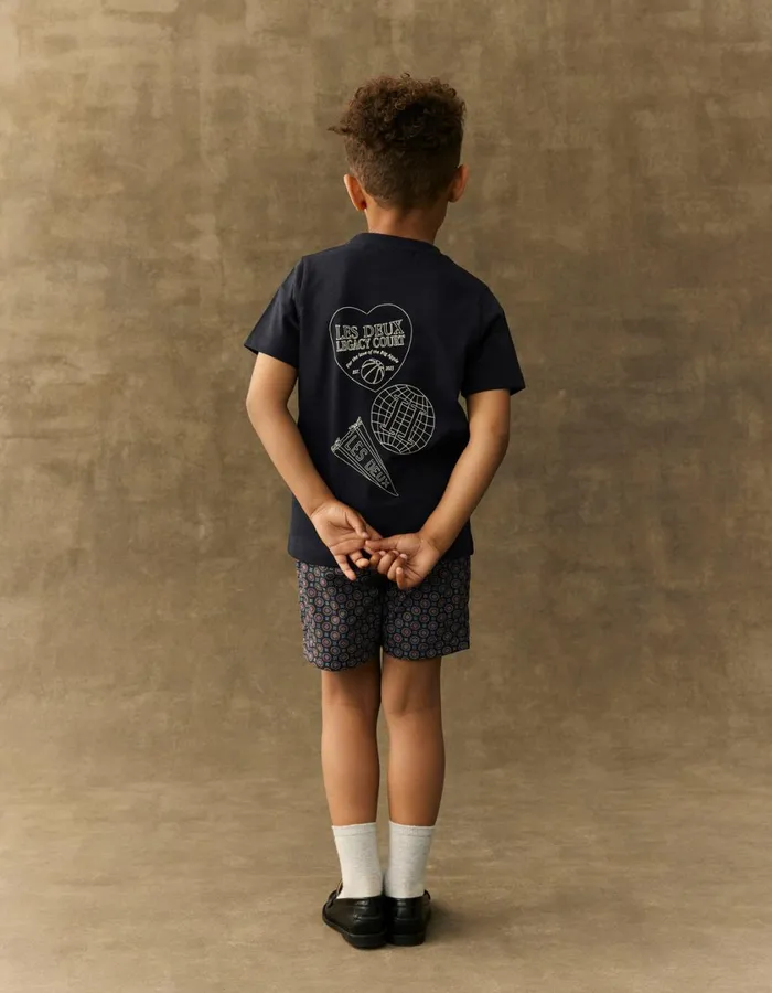 Kids Atlas TShirt Kids 8211 Dark Navy Les Deux Tops
