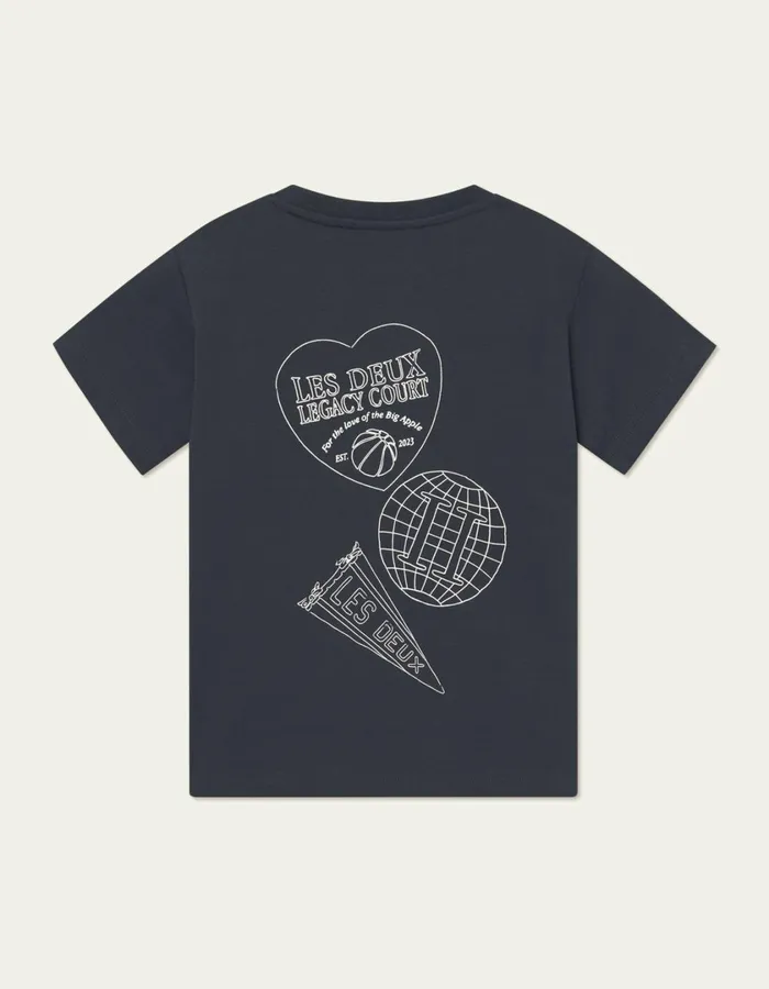 Kids Atlas TShirt Kids 8211 Dark Navy Les Deux Tops