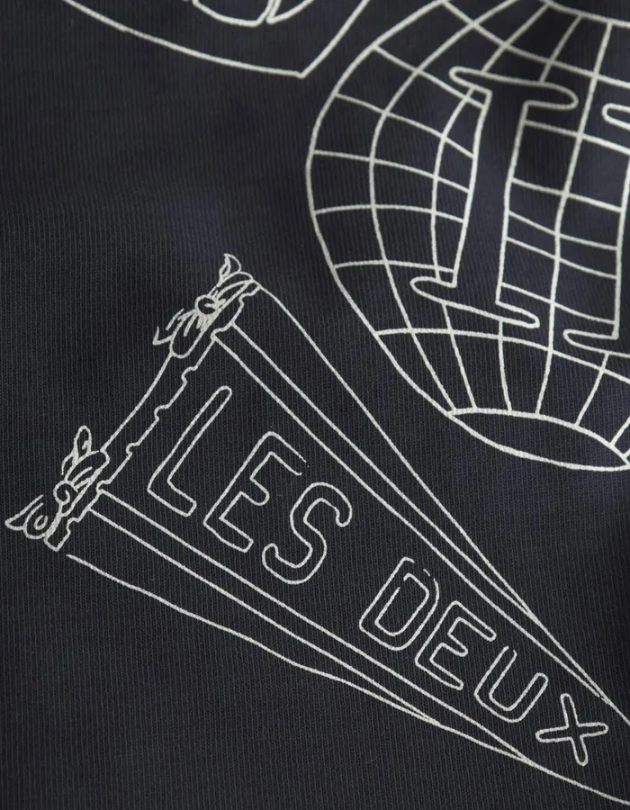 Kids Atlas TShirt Kids 8211 Dark Navy Les Deux Tops
