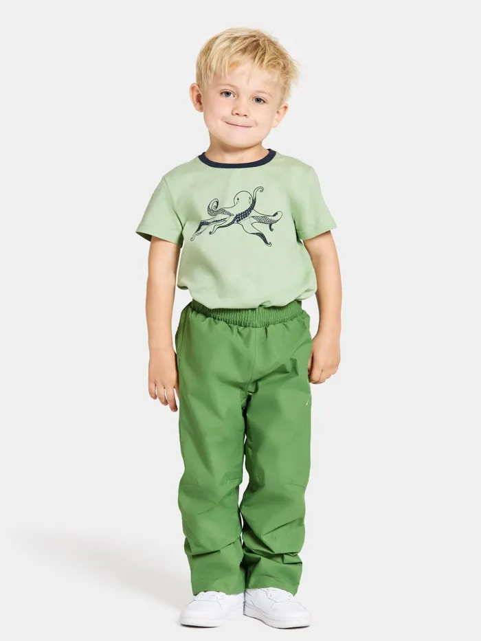 Kids Avan Kid039s Pants Algae Green Didriksons Waterproof Trousers