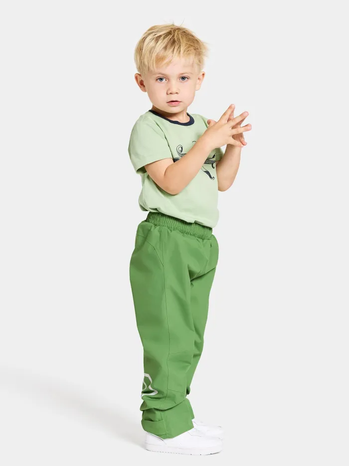 Kids Avan Kid039s Pants Algae Green Didriksons Waterproof Trousers