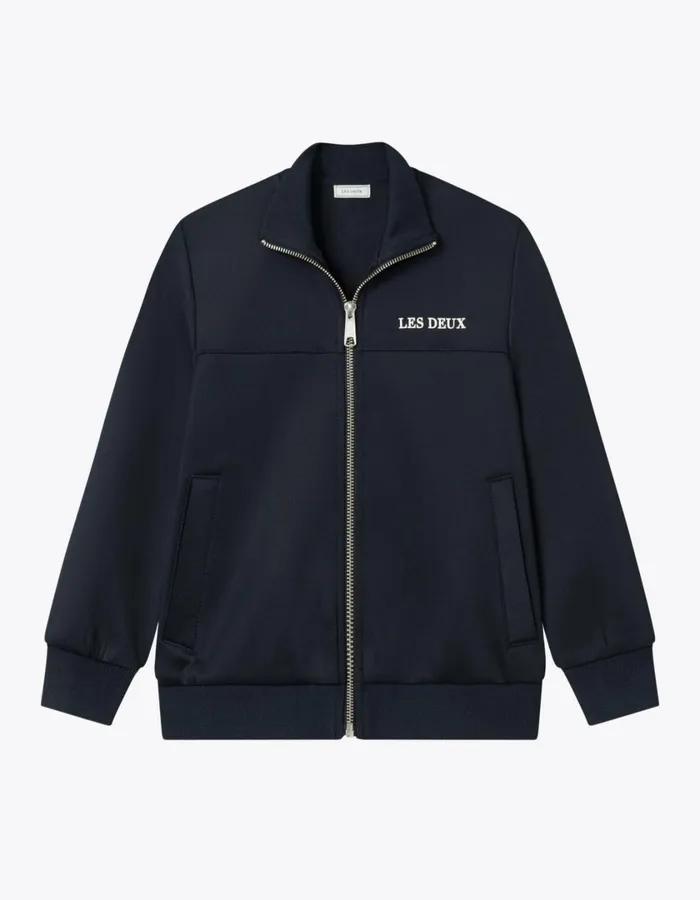 Kids Ballier Track Jacket Kids 8211 Dark Navy Les Deux Tops
