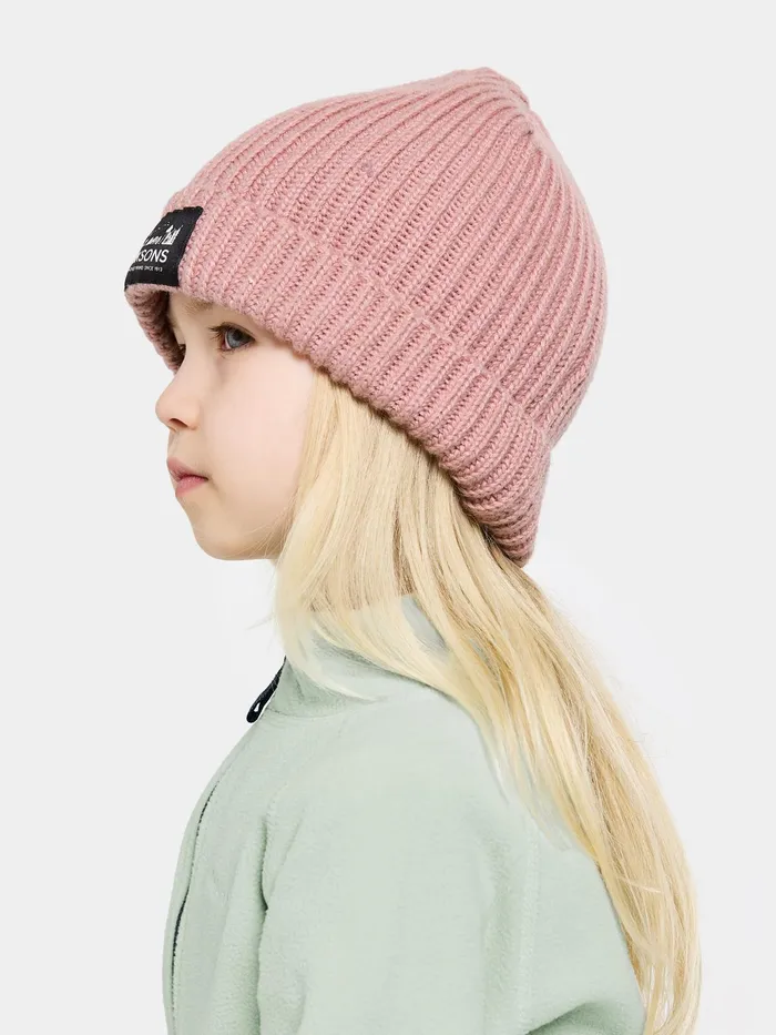 Kids Bus Beanie Dusty Pink Didriksons Hats and Caps