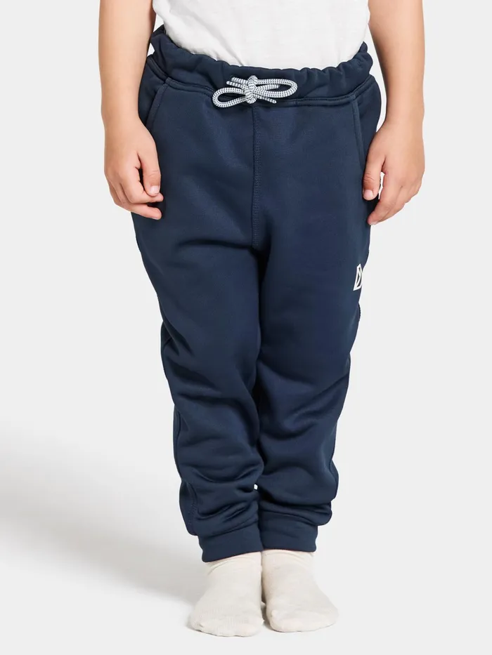 Kids Corin Pants Navy Didriksons Fleece Joggers