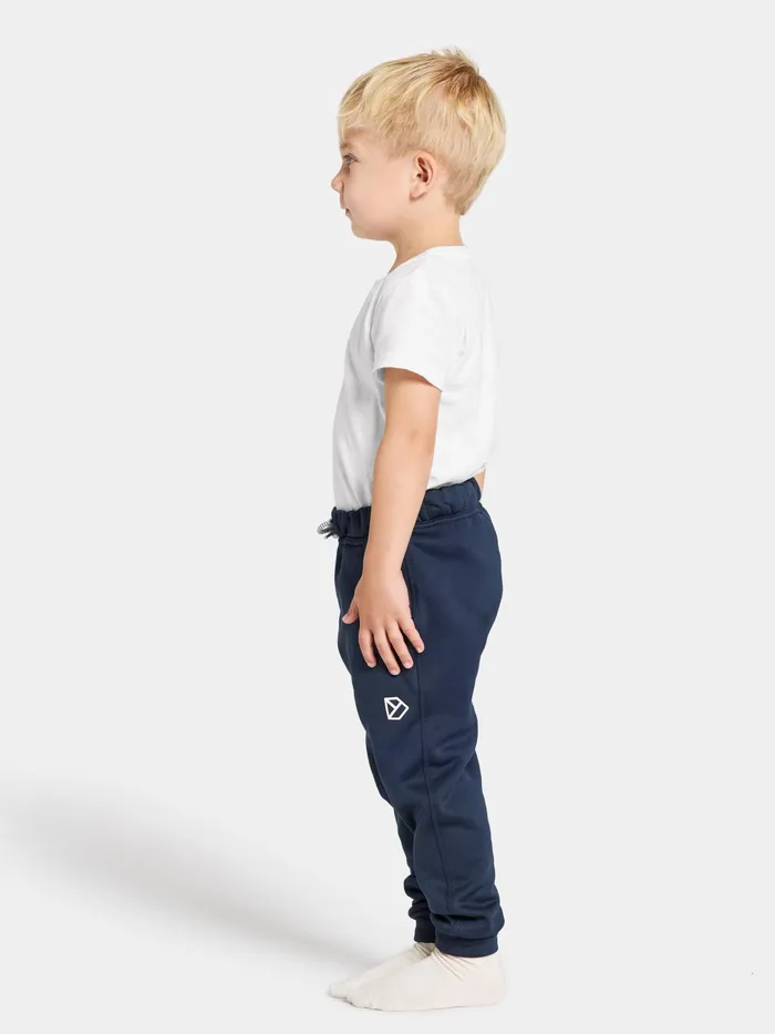 Kids Corin Pants Navy Didriksons Fleece Joggers