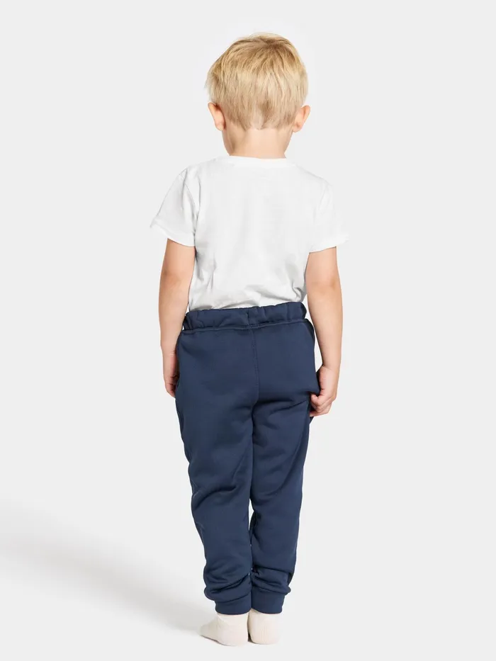Kids Corin Pants Navy Didriksons Fleece Joggers