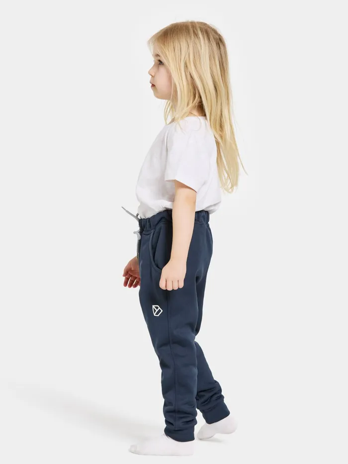Kids Corin Pants Navy Didriksons Fleece Joggers