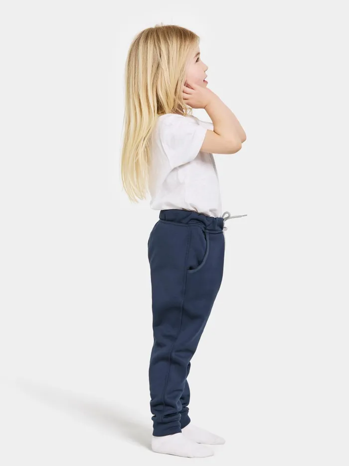 Kids Corin Pants Navy Didriksons Fleece Joggers
