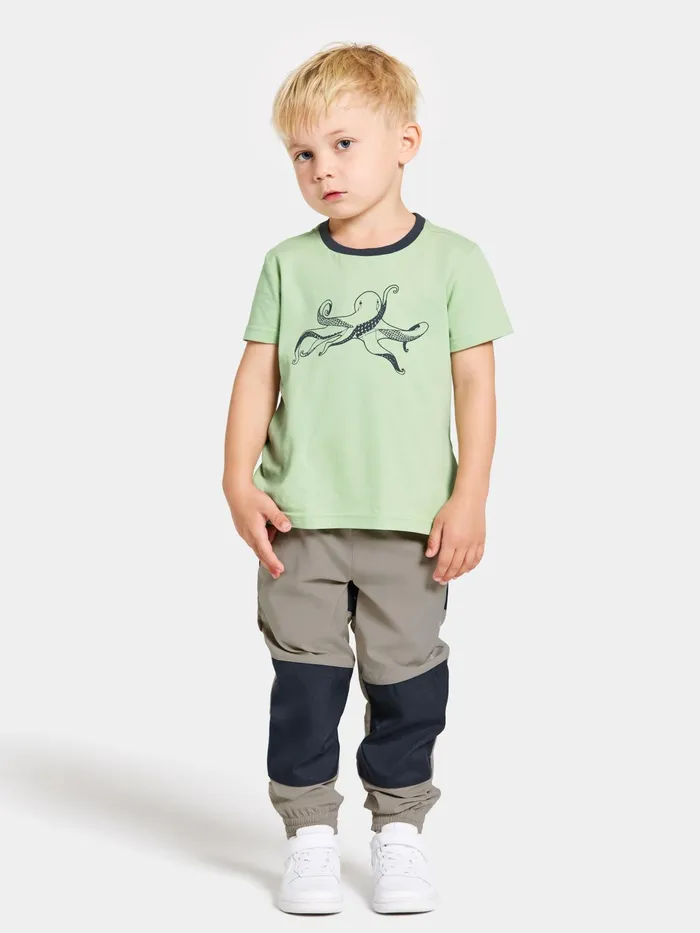 Kids Flox Pants Beach Beige Didriksons Waterproof Trousers
