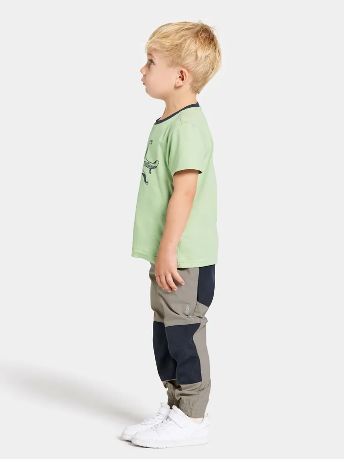 Kids Flox Pants Beach Beige Didriksons Waterproof Trousers