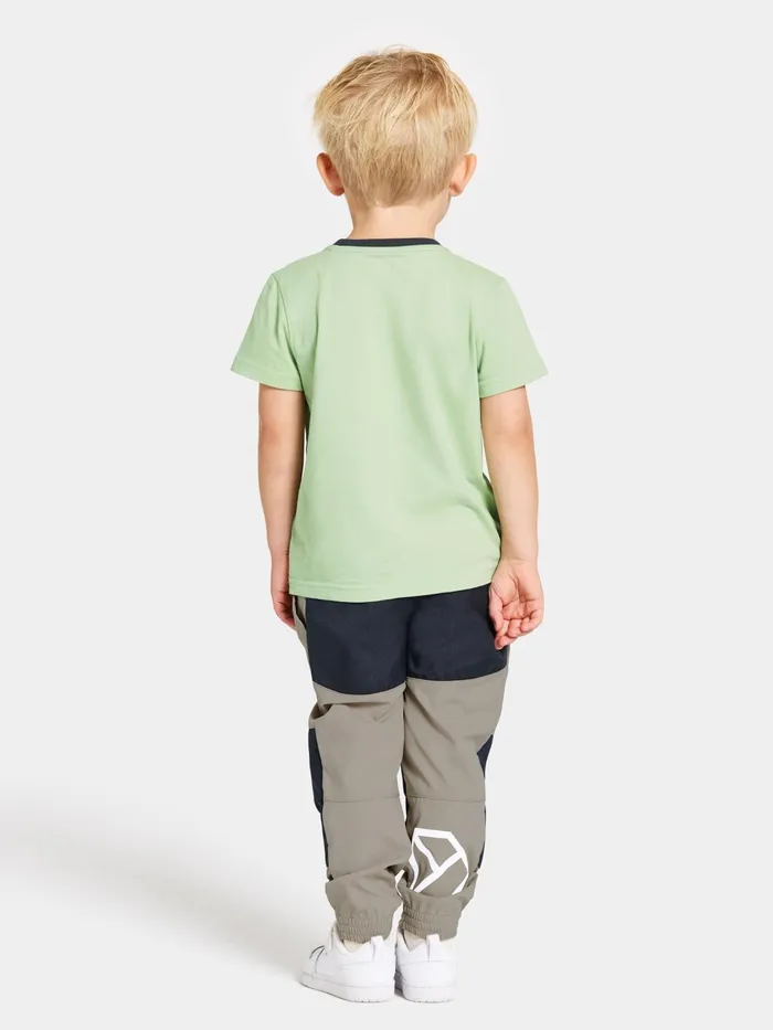 Kids Flox Pants Beach Beige Didriksons Waterproof Trousers