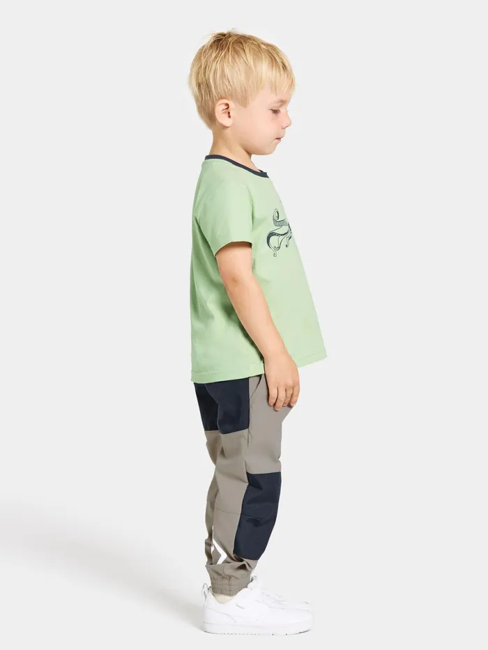 Kids Flox Pants Beach Beige Didriksons Waterproof Trousers