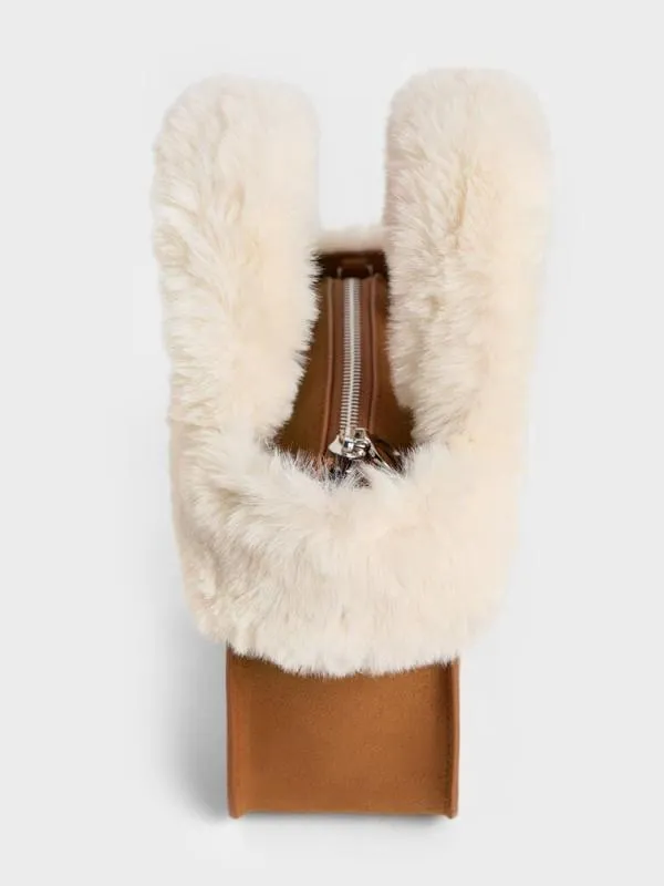 Kids Girls039 Textured FurTrim Tote Bag 8211 Brown CHARLES and KEITH Bags Kids Girls039 Textured FurTrim Tote Bag 8211 Brown CHARLES and KEITH Bags