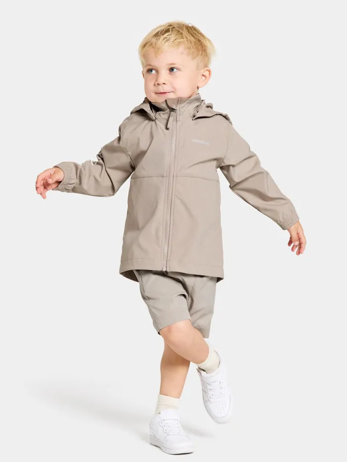 Kids Hallon Jacket Beach Beige Didriksons Spring Jackets