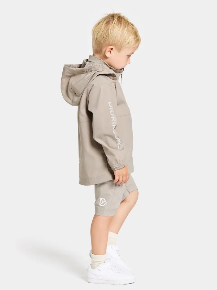 Kids Hallon Jacket Beach Beige Didriksons Spring Jackets